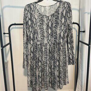 Snake Skin Dress with pockets